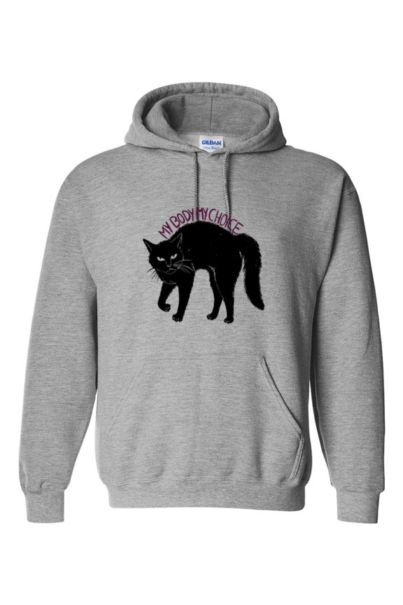 My Body My Choice Feminist Empowerment Womens Rights Protest Graphic Hoodie, up to size 5XL