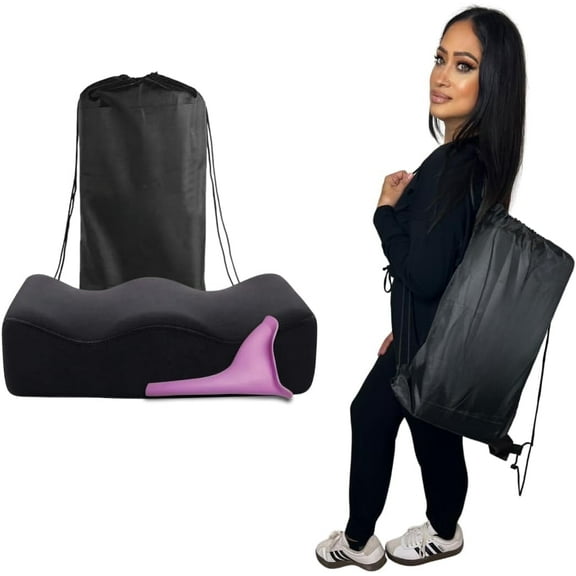 Bombshell Booty Pillow - BBL Pillow After Surgery Sitting - Comfortable Butt Pillow with Drawstring Bag and Female Urinal - Butt Cushion for Long Sitting BBL Recovery Must Haves