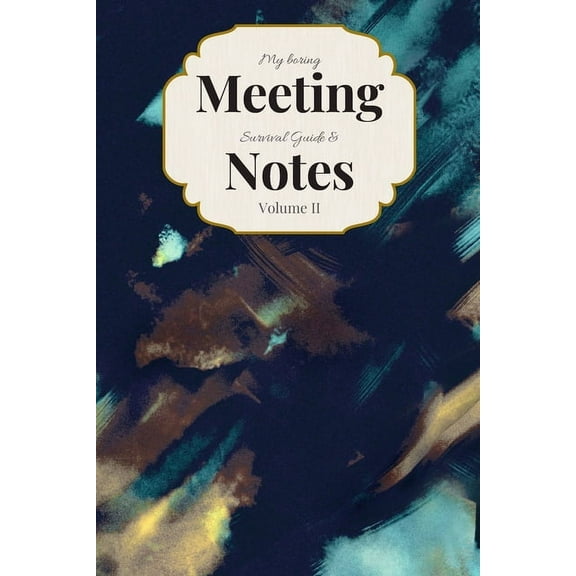 My Boring Meeting Survival Guide Notes: 6x9 Meeting Notebook and Puzzle Book Paperback 1089182902 9781089182900 Gadfly Books