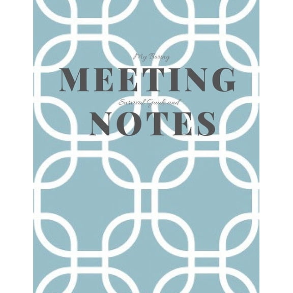 My Boring Meeting Survival Guide and Notes: 8.5x11 Meeting Notebook and Puzzle Book (Paperback)