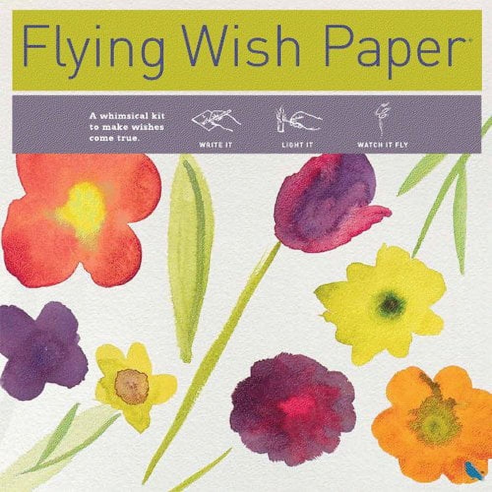 My Bouquet - Flying Wish Paper - Write It, Light It, & Watch It Fly, Large Kit, 7" x 7"