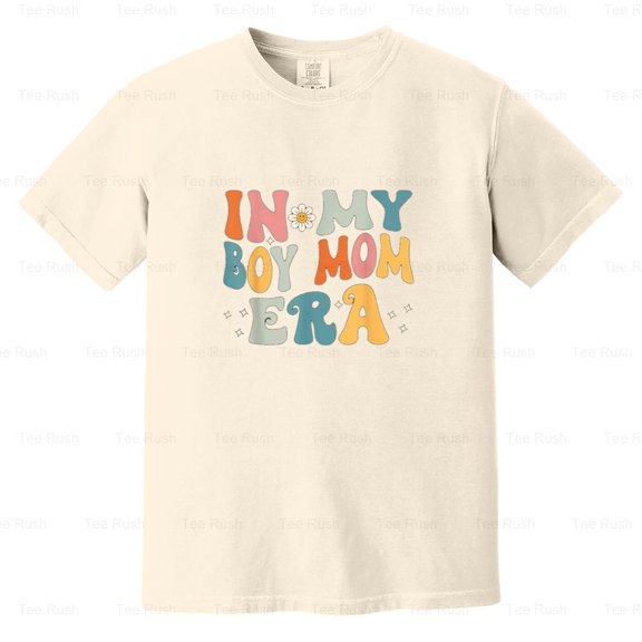 My Boy Mom Era Funny Cute Gift Mothers Day Motherhood Life Mama Saying, Comfort Color T-Shirt Unisex, up to 4XL