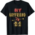 thumbnail image 1 of My Boyfriend Is 21 Years Old 21st Birthday Idea For Him T-Shirt, 1 of 4