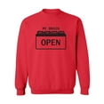 thumbnail image 1 of My Brain Has Too Many Tabs Open Crewneck Sweatshirt, 1 of 3
