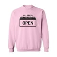 thumbnail image 1 of My Brain Has Too Many Tabs Open Crewneck Sweatshirt, 1 of 3
