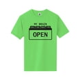 thumbnail image 1 of My Brain Has Too Many Tabs Open Short Sleeve Neon T-Shirt, 1 of 1