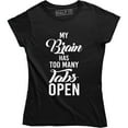 thumbnail image 1 of My Brain Has Too Many Tabs Open Women's Funny Computer Geek Engineer Tee Shirt, 1 of 4