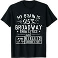 thumbnail image 1 of My Brain Is 95% Broadway Lyrics - Actor Theatre Musical T-Shirt, 1 of 3