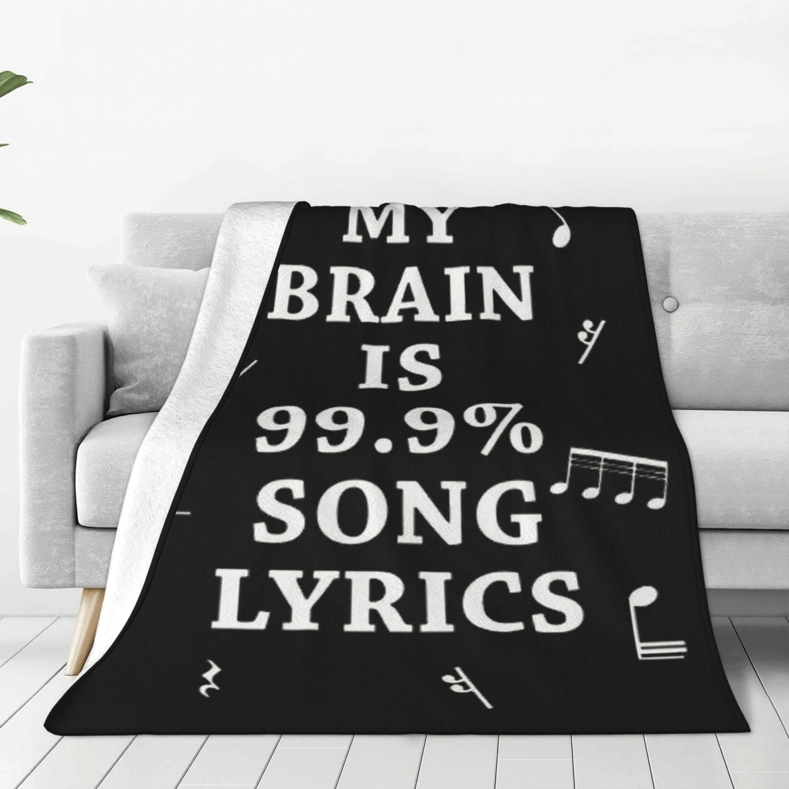 My Brain Song 99.9 Lyrics Blanket UltraSoft Micro Fleece Blanket