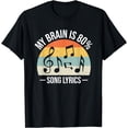 thumbnail image 1 of My Brain is 80% Percent Song Lyrics Funny Music Lover T-Shirt, 1 of 3