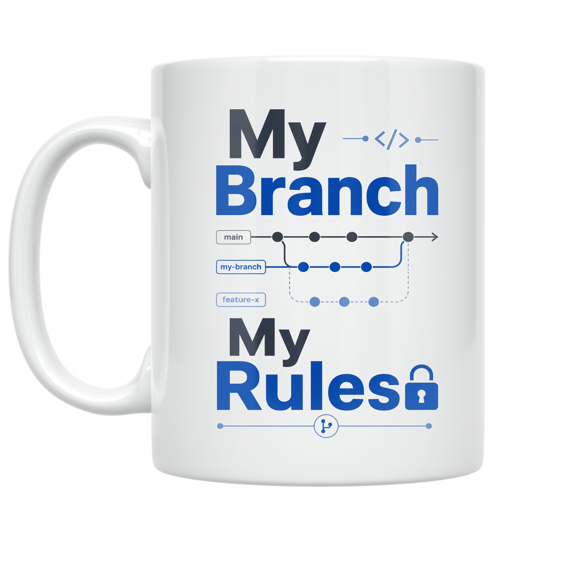 My Branch My Rules - Coding Enthusiast - 11 oz Ceramic Coffee Mug