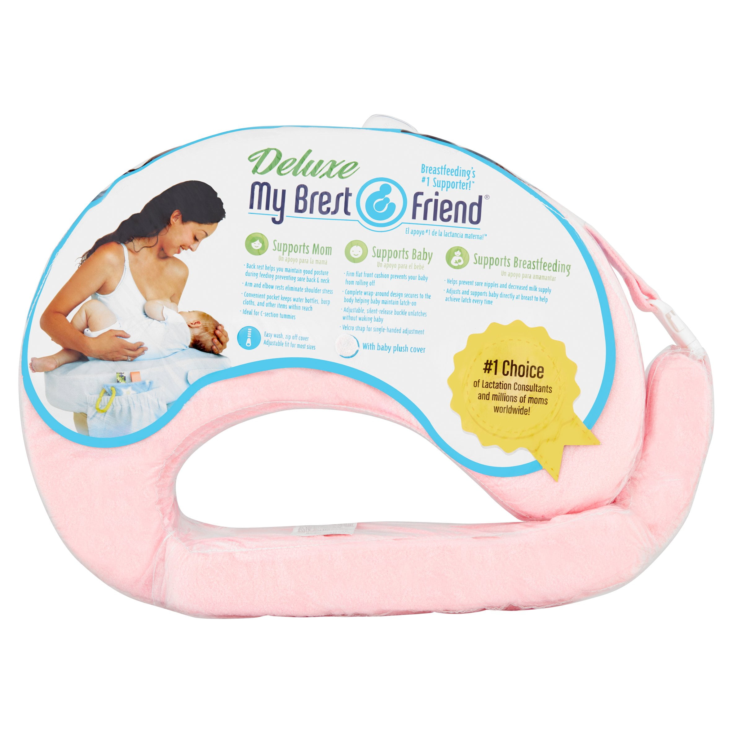 My Brest Friend Deluxe Nursing Pillow, Pink