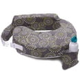 thumbnail image 1 of My Brest Friend Original Nursing Pillow, Grey and Yellow Fireworks, 1 of 3