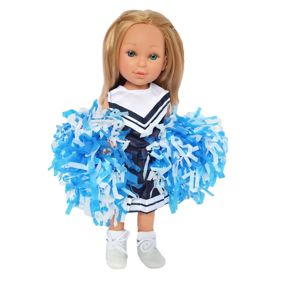 Blue Cheerleader Outfit Fits 12-14.5 Fashion Girl Dolls