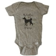 thumbnail image 1 of My Brother Is A Basenji Cute Dog Baby Bodysuit - Congo Dog One Piece Baby Bodysuit - Grey, 1 of 2