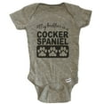 thumbnail image 1 of My Brother Is A Cocker Spaniel Baby Bodysuit One Piece Baby Bodysuit - Grey, 1 of 2