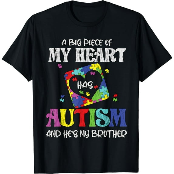 My Brother Is Awesome Sister Autistic Autism Awareness T-Shirt