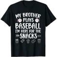 thumbnail image 1 of My Brother Plays Baseball Sister Support T-Shirt Size S-5XL, 1 of 5