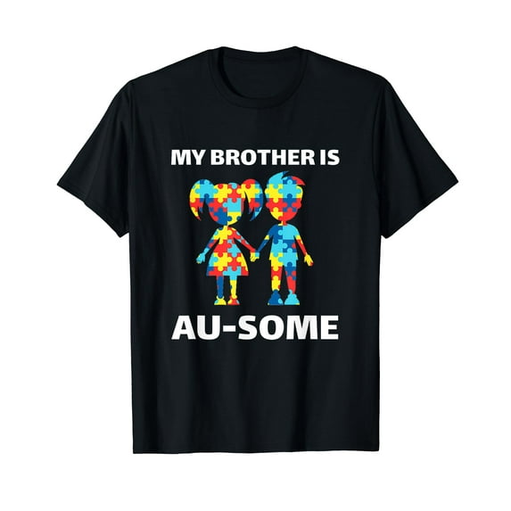 My Brother is Awesome Autism Awareness Siblings Autistic T-Shirt