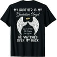 thumbnail image 1 of My Brother is My Guardian Angel In Heaven Memorial Memory T-Shirt, 1 of 4