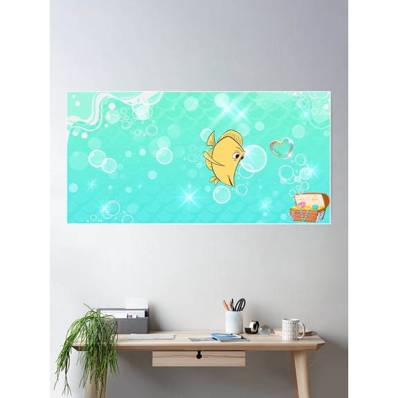 My Bubbles Poster Wall Art, Modern Wall Decor For Living Room Bedroom, 8x12 UNFRAMED
