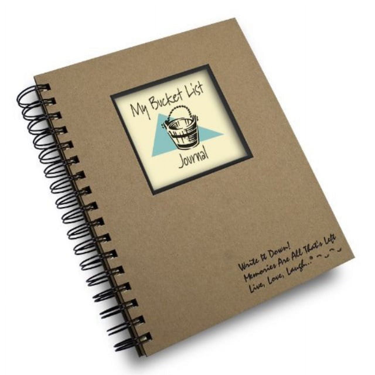 My Bucket List Prompt Journal/Notebook Spiral Bound - Hard Cover and Eco Friendly