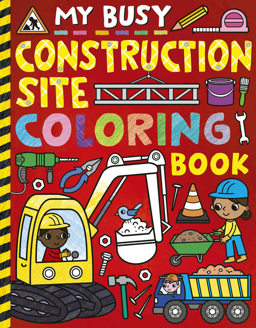 Pre-Owned My Busy Construction Site Coloring Book (Paperback) by Tiger Tales