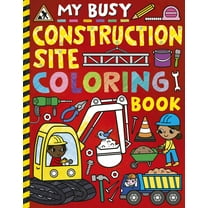 Pre-Owned My Busy Construction Coloring Book, (Paperback)