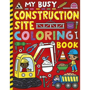 Pre-Owned My Busy Construction Coloring Book, (Paperback)