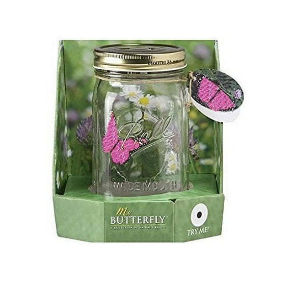 My Butterfly Collection - Animated Butterfly in a Jar - Pink Morpho