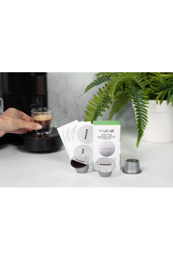 100 Aluminium Foil Lids to Reuse Nespresso VertuoLine Brewer Capsule
