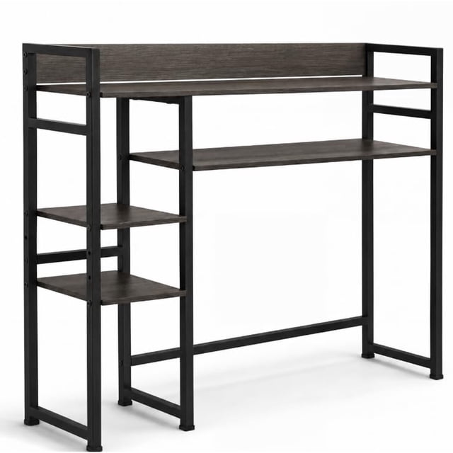 My-Cap Wooden Desktop Organizer Bookshelf, Adjustable 5 Tier Desktop ...