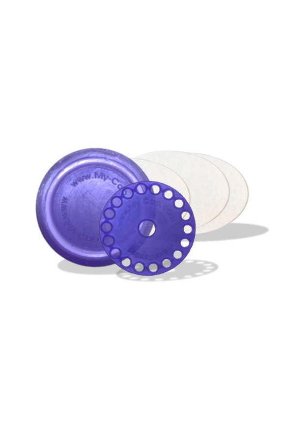 Blueberry Reusable Silicone Pod Cap & Lid for Nespresso VertuoLine Pods, 20 Filters
