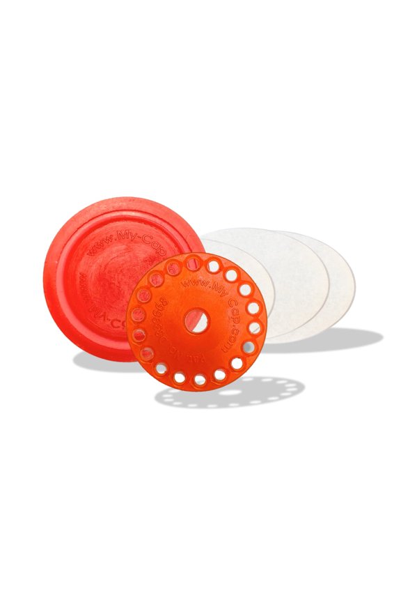 Papaya Reusable Silicone Pod Cap & Lid for Nespresso VertuoLine Pods, 20 Filters