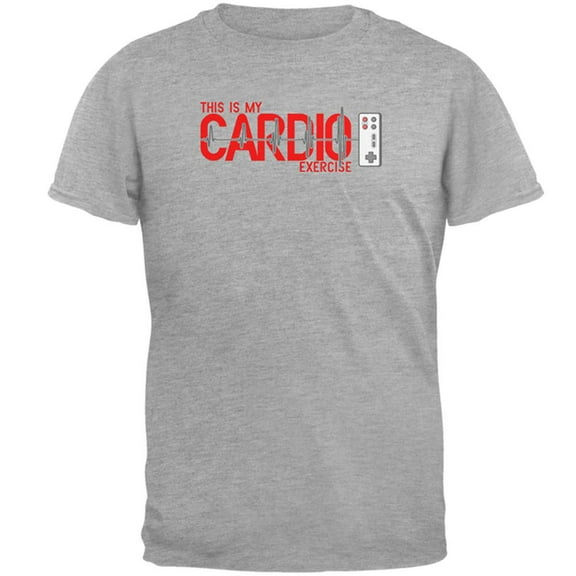 My Cardio Exercise Game Controller Heartbeat Mens Soft T Shirt Heather MD