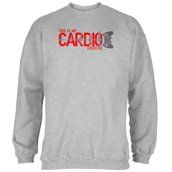 My Cardio Exercise Game Controller Heartbeat Mens Sweatshirt Heather SM