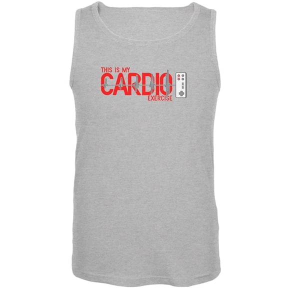 My Cardio Exercise Game Controller Heartbeat Mens Tank Top Heather X-LG
