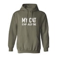 thumbnail image 1 of My Cat Is My Valentine Adult Hooded Sweatshirt, 1 of 3