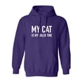 thumbnail image 1 of My Cat Is My Valentine Adult Hooded Sweatshirt, 1 of 3