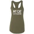 thumbnail image 1 of My Cat Is My Valentine Racerback Tank, 1 of 3