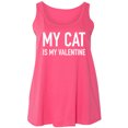 thumbnail image 1 of My Cat Is My Valentine Womens Tank Top, 1 of 1