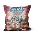 thumbnail image 1 of My Cat is My Valentine Cute Maine Coon in Gift Box Pillow Cushion Double Sided Cat Lover Kitten Owner Gifts Throw Pillow - 3006, 1 of 4