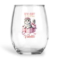thumbnail image 1 of My Cat is My Valentine Cute Scottish Fold in Gift Box 15oz Stemless Wine Glass Mug Cat Lover Kitten Owner Gifts Wine Glasses Cup - 3006, 1 of 5