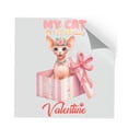 thumbnail image 1 of My Cat is My Valentine Cute Sphynx in Gift Box Cutout Transfer Sticker Cat Lover Kitten Owner Gifts Idea Transparent Decal Art Decor - 03006, 1 of 5