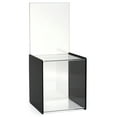 thumbnail image 1 of My Charity Boxes - 2 Pack - Mini Ballot Box - Ticket Box - Coin Collector - Tip Container - With 5x7 Sign Frame, for Counter Top Use Black, 1 of 3