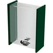 My Charity Boxes - Clear Donation Box - Ballot Box - Ticket Boxes - Collection Box - Tip Container - W/sliding Door & Display Green