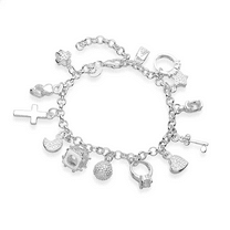 My Charmed Life - Silver Charm Bracelet for Woman Perfect Gift Any Occasion Christmas