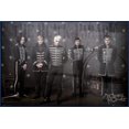 thumbnail image 1 of My Chemical Romance - Framed Music Poster (The Guys - The Black Parade) (Size: 36" X 24") (Metallic Blue Plastic Frame), 1 of 6