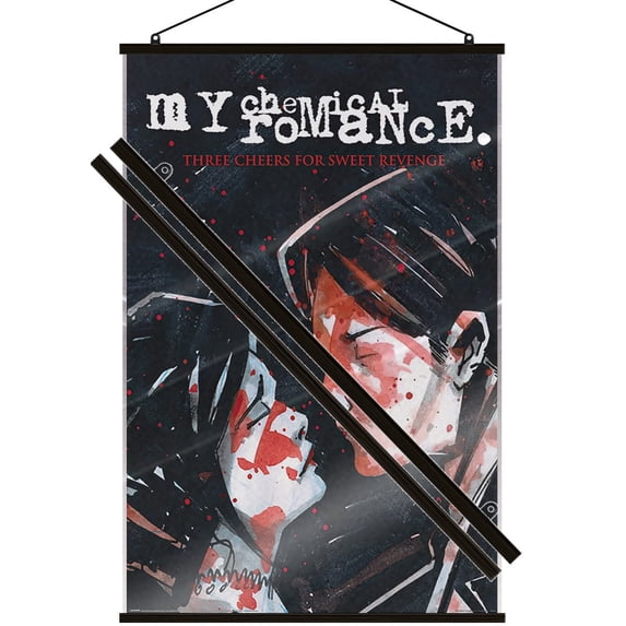 My Chemical Romance - Music Poster (Three Cheers For Sweet Revenge - Album Cover) (Size: 24" x 36") (Laminated Poster & Black Hanger)