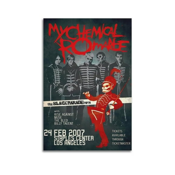 My Chemical Romance Poster MCR Poster Music Poster Decorative Painting Canvas Wall Posters and Art Picture Print Modern Family Bedroom Decor Posters